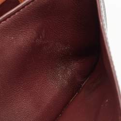 Pre Owned حقيبة كروس كوتش دينكي جلد بالشعار بيج 