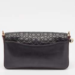 Pre Owned حقيبة كروس كوتش دينكي جلد بالشعار بيج 