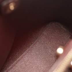 Coach Red/Brown Signature Coated Canvas and Leather Small Town Bucket Bag
