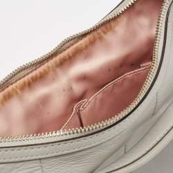 Coach Grey Woven Leather Kristin Hobo