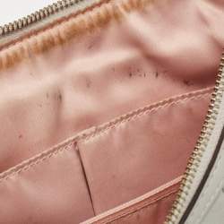 Coach Grey Woven Leather Kristin Hobo