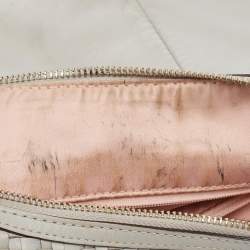 Coach Grey Woven Leather Kristin Hobo