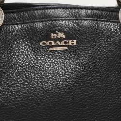 Coach Black Leather Christie Carryall Satchel