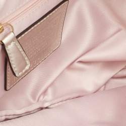 Coach Silver Leather Kristin Flap Shoulder Bag