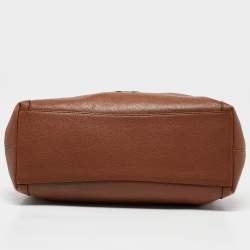 Coach Brown Leather Edie Shoulder Bag