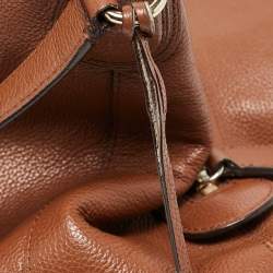 Coach Brown Leather Edie Shoulder Bag