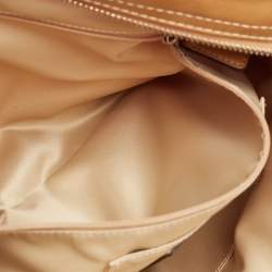 Coach Brown/Beige Op Art Signature Fabric and Leather Zoe Hobo
