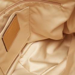 Coach Brown/Beige Op Art Signature Fabric and Leather Zoe Hobo