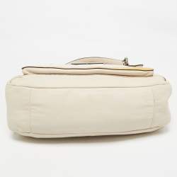 Coach Tricolor Croc Embossed and Leather Kristin Flap Satchel