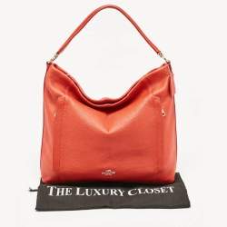 Coach Red Leather Large Scout Hobo