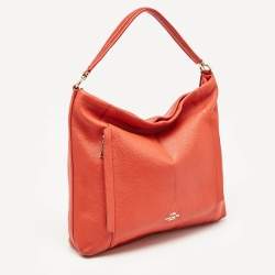Coach Red Leather Large Scout Hobo