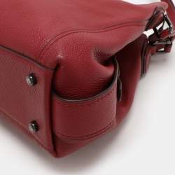 Pre Owned Coach Red Leather Edie Shoulder Bag