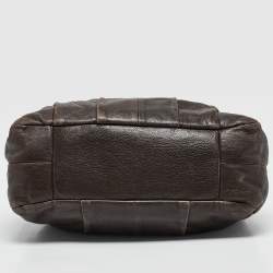 Pre Owned Coach Dark Brown Leather Madison Hobo