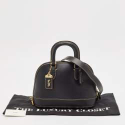 Coach Black Leather Revel Satchel