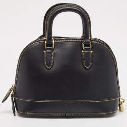 Coach Black Leather Revel Satchel