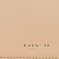 Coach Red Leather Zip Clutch