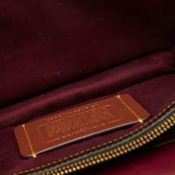 Coach Beige/Black Signature Coated Canvas and Leather Riley 22 Top Handle Bag
