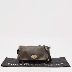 Coach Brown Signature Coated Canvas and Leather Mini Ruby Crossbody Bag