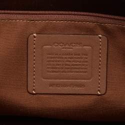 Coach Beige/Brown Signature Coated Canvas and Leather Gallery Tote