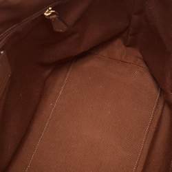 Coach Beige/Brown Signature Coated Canvas and Leather Gallery Tote
