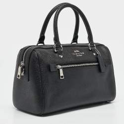 Coach Black Leather Rowan Boston Bag