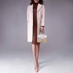 Coach Purple/Beige Signature Coated Canvas and Leather Willis Top Handle Bag