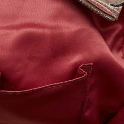Coach Multicolor Op Art Satin and Leather Side Pocket Tote
