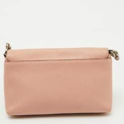Coach Light Pink Leather Crosstown Flap Shoulder Bag