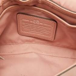 Coach Light Pink Leather Crosstown Flap Shoulder Bag