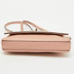 Coach Light Pink Leather Crosstown Flap Shoulder Bag