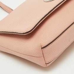 Coach Light Pink Leather Crosstown Flap Shoulder Bag