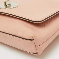 Coach Light Pink Leather Crosstown Flap Shoulder Bag