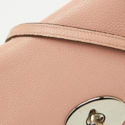 Coach Light Pink Leather Crosstown Flap Shoulder Bag