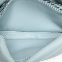 Pre Owned Coach Blue Leather Tabby Pillow 26 Shoulder Bag