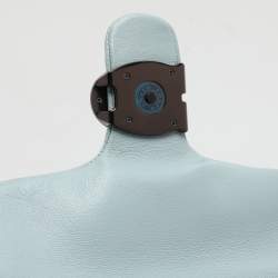 Pre Owned Coach Blue Leather Tabby Pillow 26 Shoulder Bag