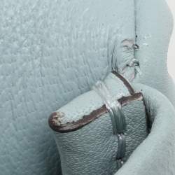 Pre Owned Coach Blue Leather Tabby Pillow 26 Shoulder Bag