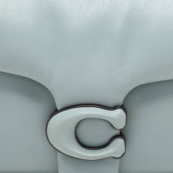 Pre Owned Coach Blue Leather Tabby Pillow 26 Shoulder Bag