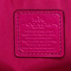Coach Neon Pink Quilted Leather Mini Crossbody Bag