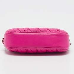 Coach Neon Pink Quilted Leather Mini Crossbody Bag