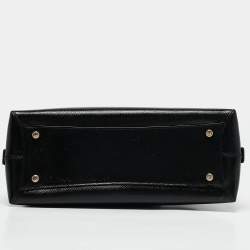 Pre Owned Coach Black Patent Leather Quinn Dome Bag