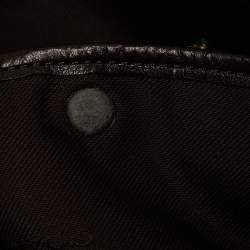 Pre Owned Coach Black Patent Leather Quinn Dome Bag