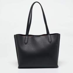 Pre Owned Coach Black Leather Willow Tote