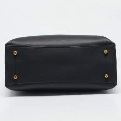 Pre Owned Coach Black Leather Willow Tote
