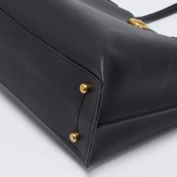 Pre Owned Coach Black Leather Willow Tote