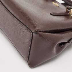Coach Burgundy Patent Leather Mini Sage Carryall Satchel