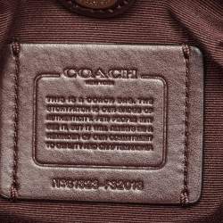 Coach Burgundy Patent Leather Mini Sage Carryall Satchel