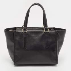 Coach Black Leather Crosby Carryall Tote