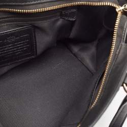 Coach Black Leather Crosby Carryall Tote