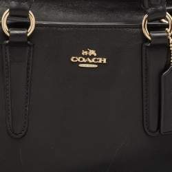 Coach Black Leather Crosby Carryall Tote