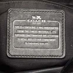 Coach Black Signature Canvas and Leather Edie 31 Satchel